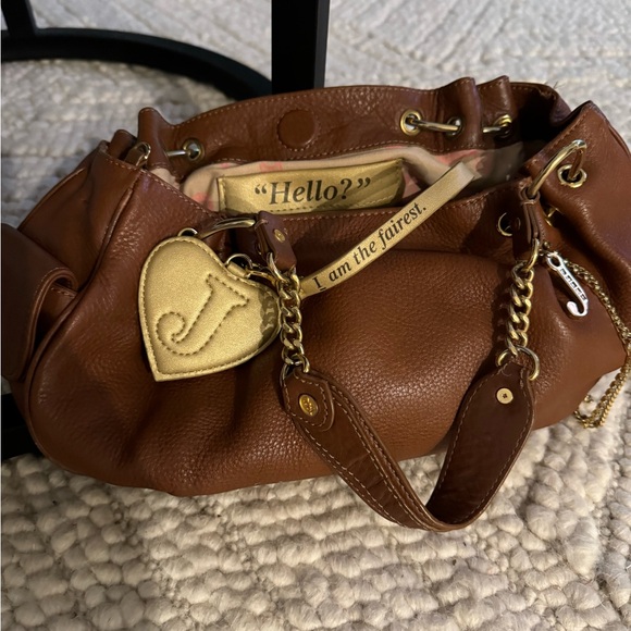 Juicy Couture saddle brown handbag - Picture 2 of 4